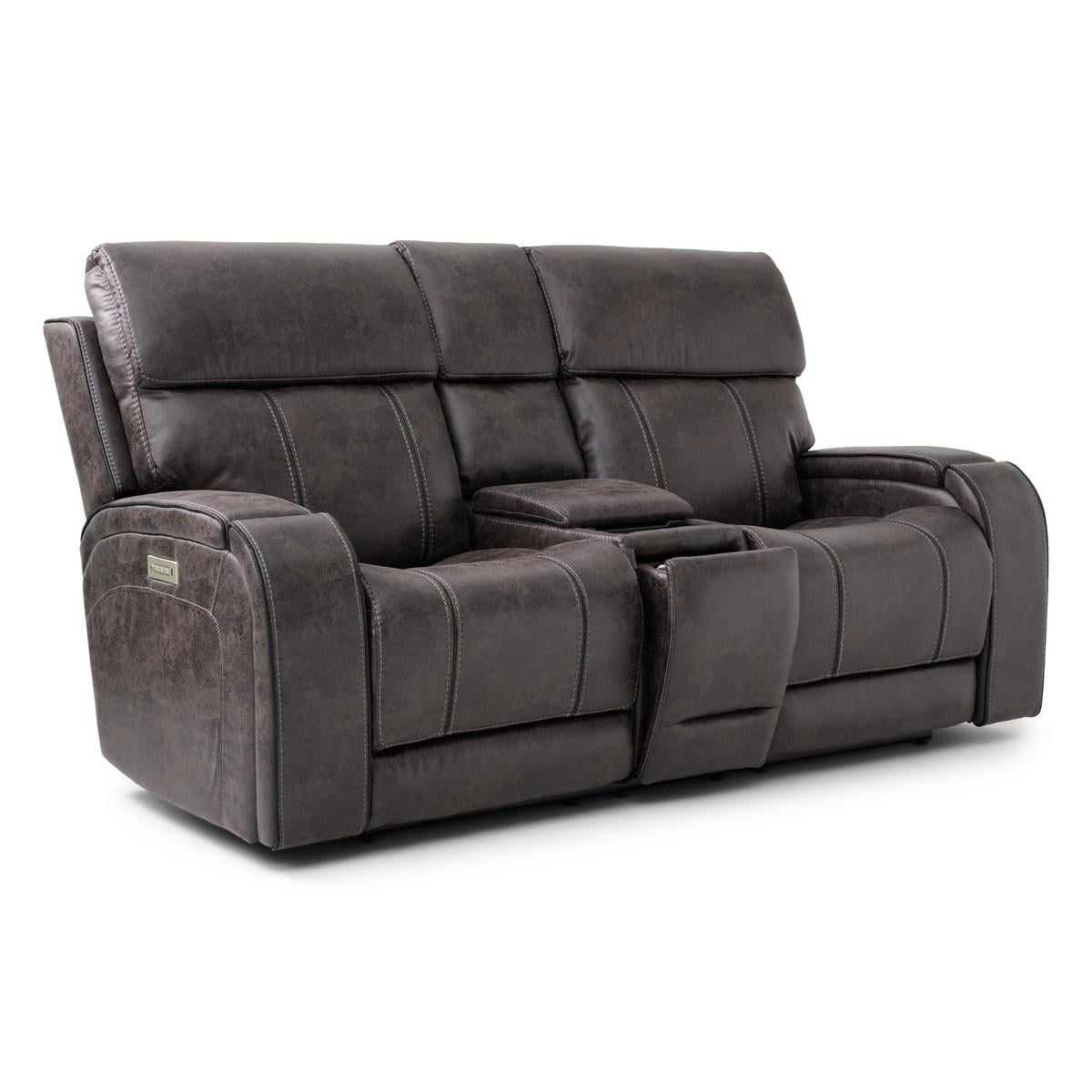 Badlands Power Console Loveseat | The Furniture Mart