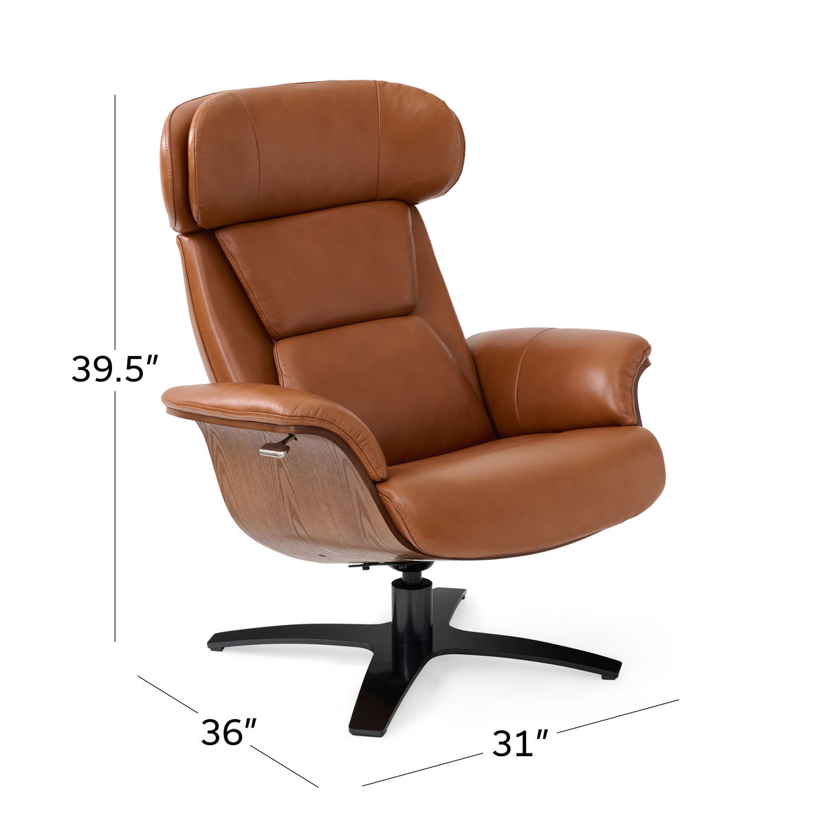 Camel discount swivel chair