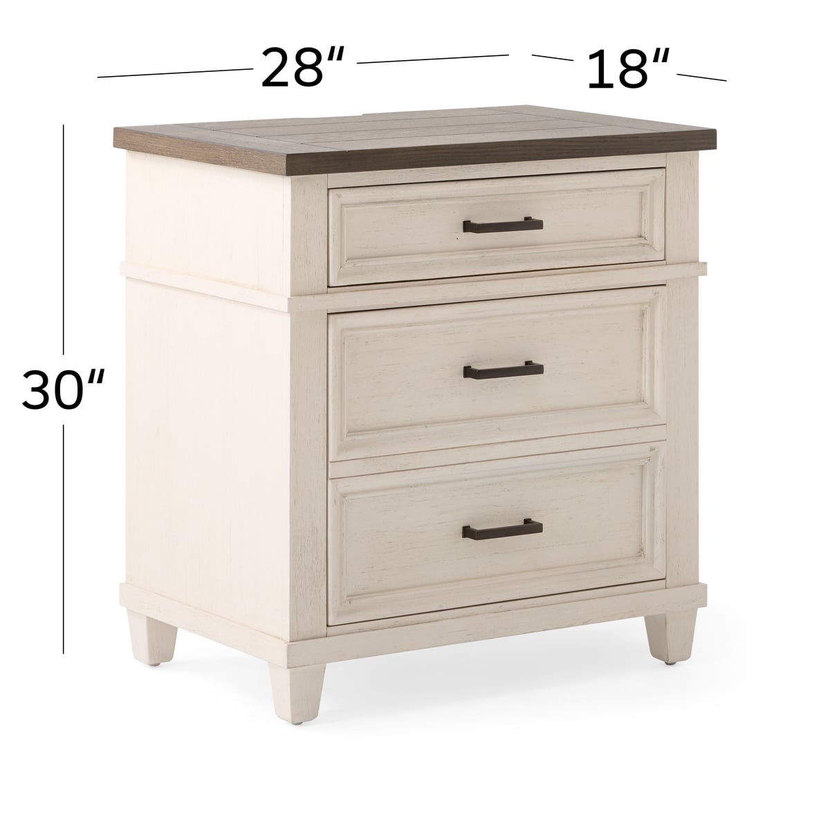 Caraway 2 Drawer Nightstand | The Furniture Mart
