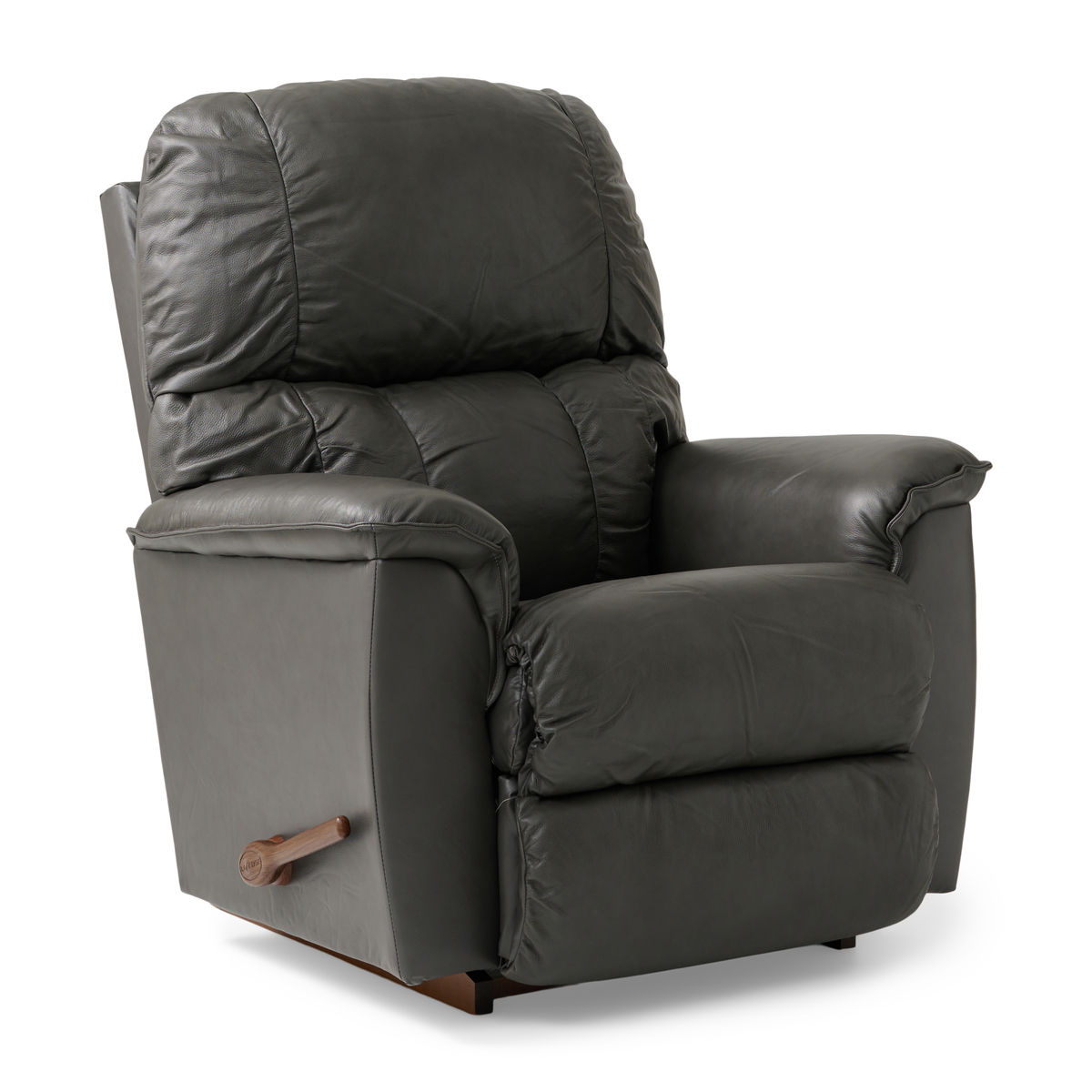 Lazy boy discount gray leather recliner