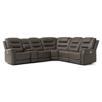 A picture of Smoky Hearth 7pc Power Sectional.