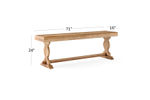 Picture of Marquez 24" Wooden Counter Bench
