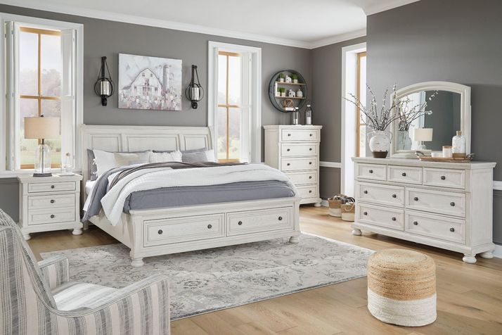 Picture of Robbinsdale Queen Sleigh Storage Bedroom Set