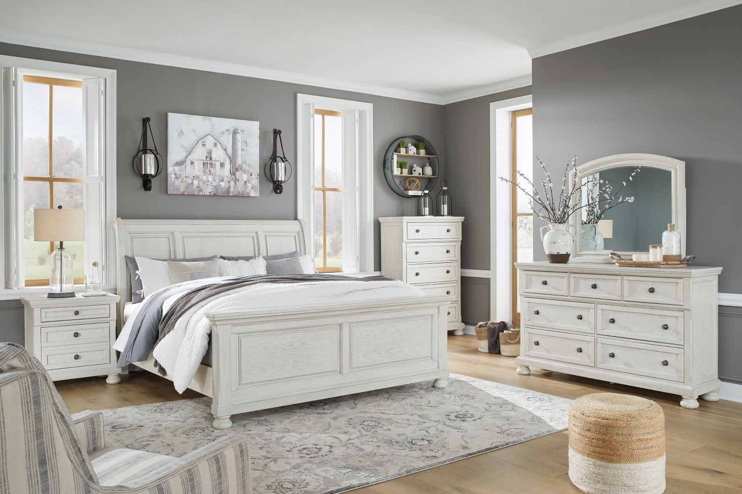 Robbinsdale King Sleigh Bedroom Set