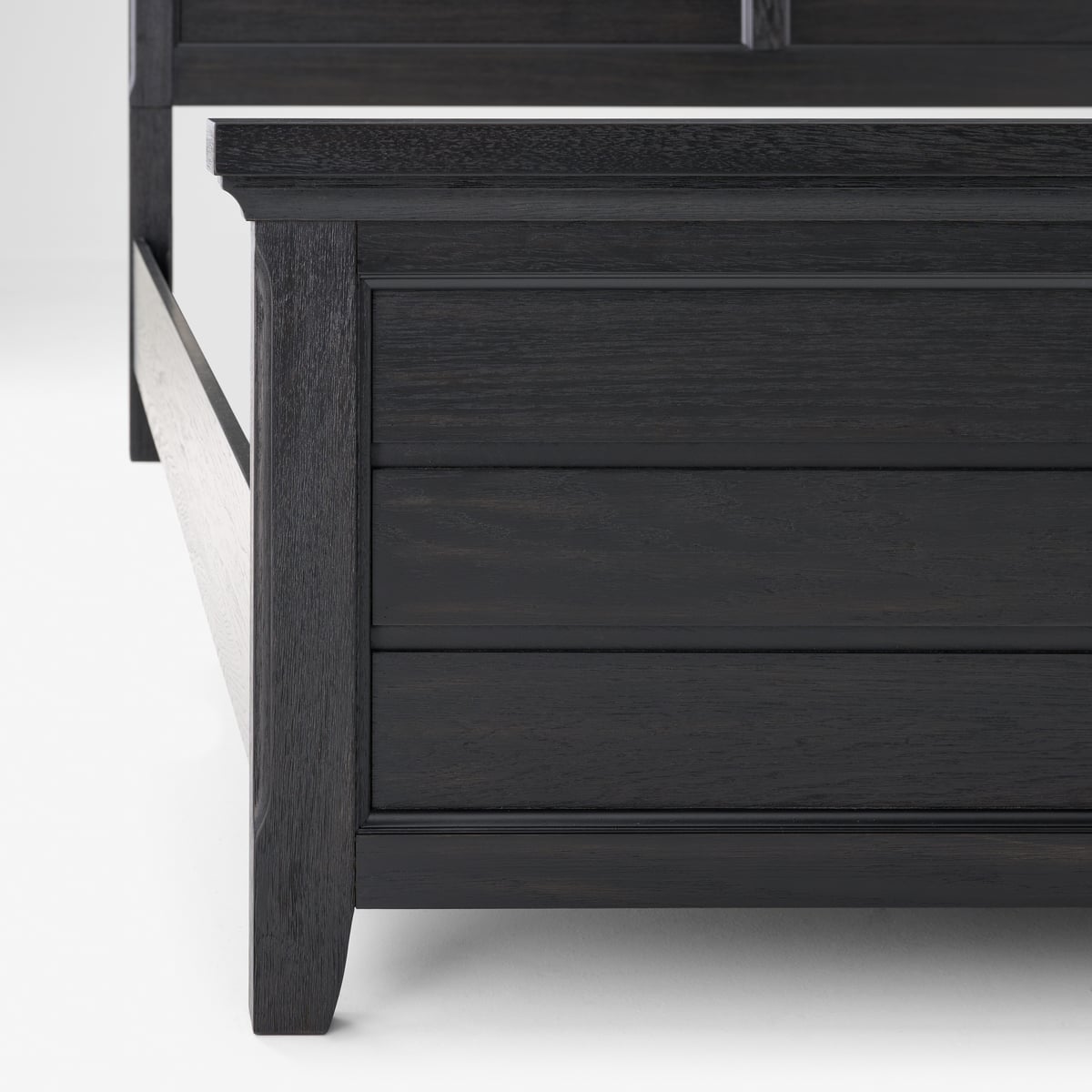 BEDS-6-BK-2 ブラック Daisy Queen Bed | The Furniture Mart
