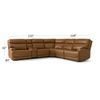 Picture of Dakota Saddle 6pc Power Sectional