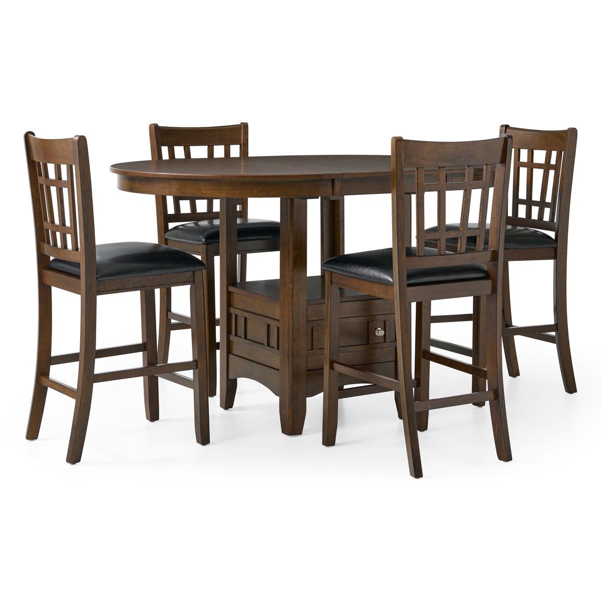 Max Cherry 5pc Counter Dining Set