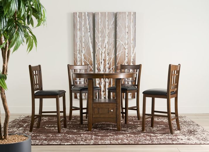 Picture of Max Cherry 5pc Counter Dining Set