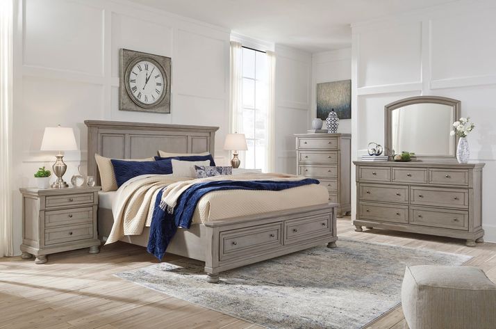 Picture of Lettner Queen Panel Storage Bed