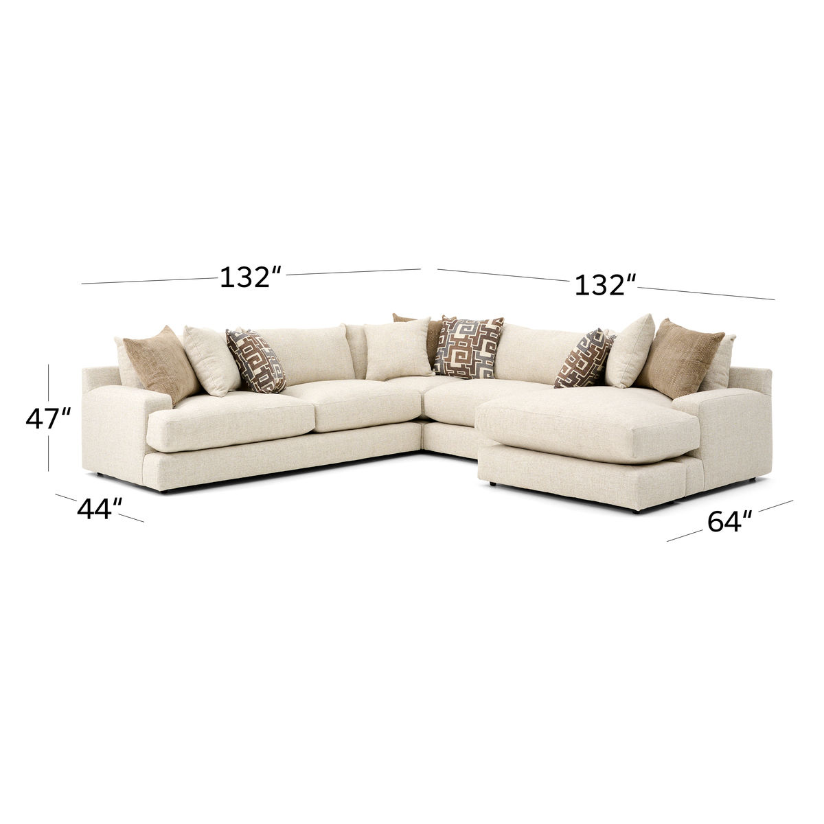 Jude 3pc Sectional | The Furniture Mart Jude 3pc Sectional | The Furniture Mart