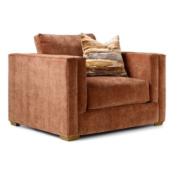 A picture of Roman Sepia Oversized Chair.