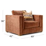 Picture of Roman Sepia Oversized Chair
