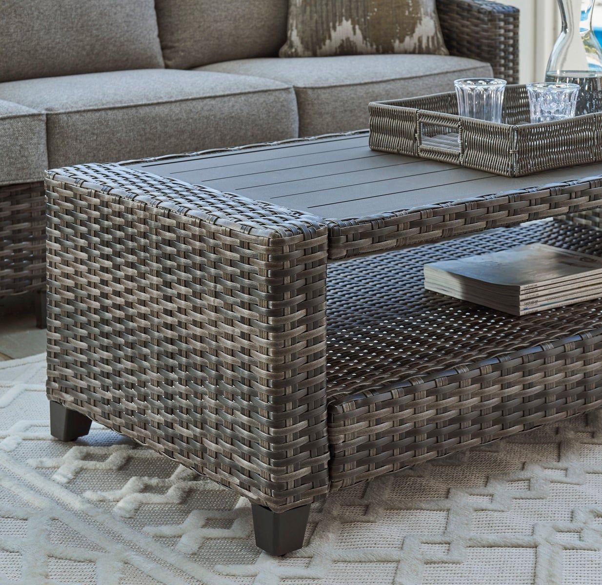 Oasis Court 4pc Patio Set | The Furniture Mart
