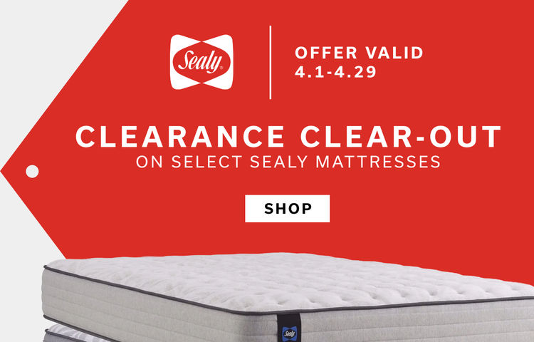 Everyday Low Prices on select Sealy Mattresses | Offer Valid 4.1 - 4.29 | Shop Now