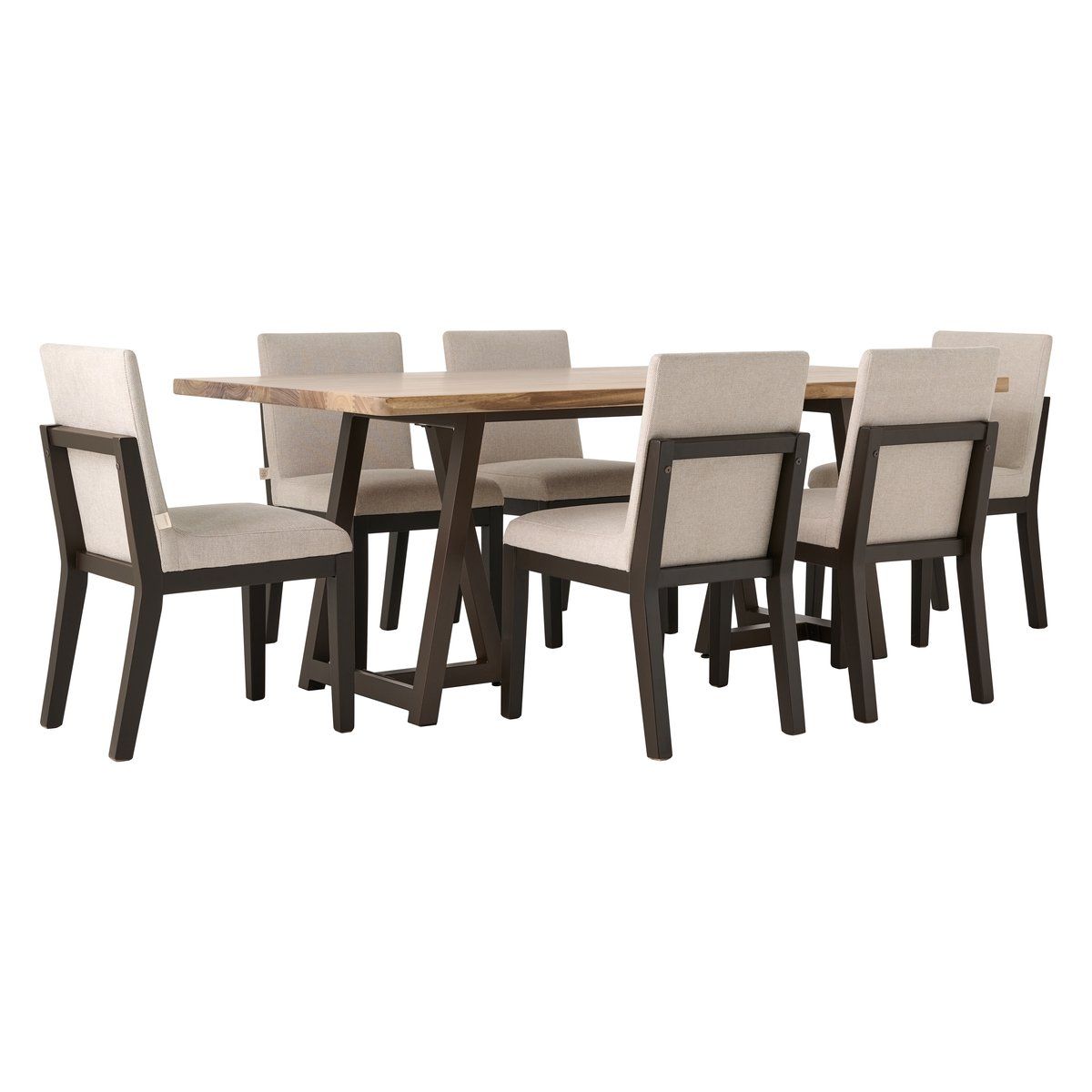 Natural Parota 7pc Dining Set