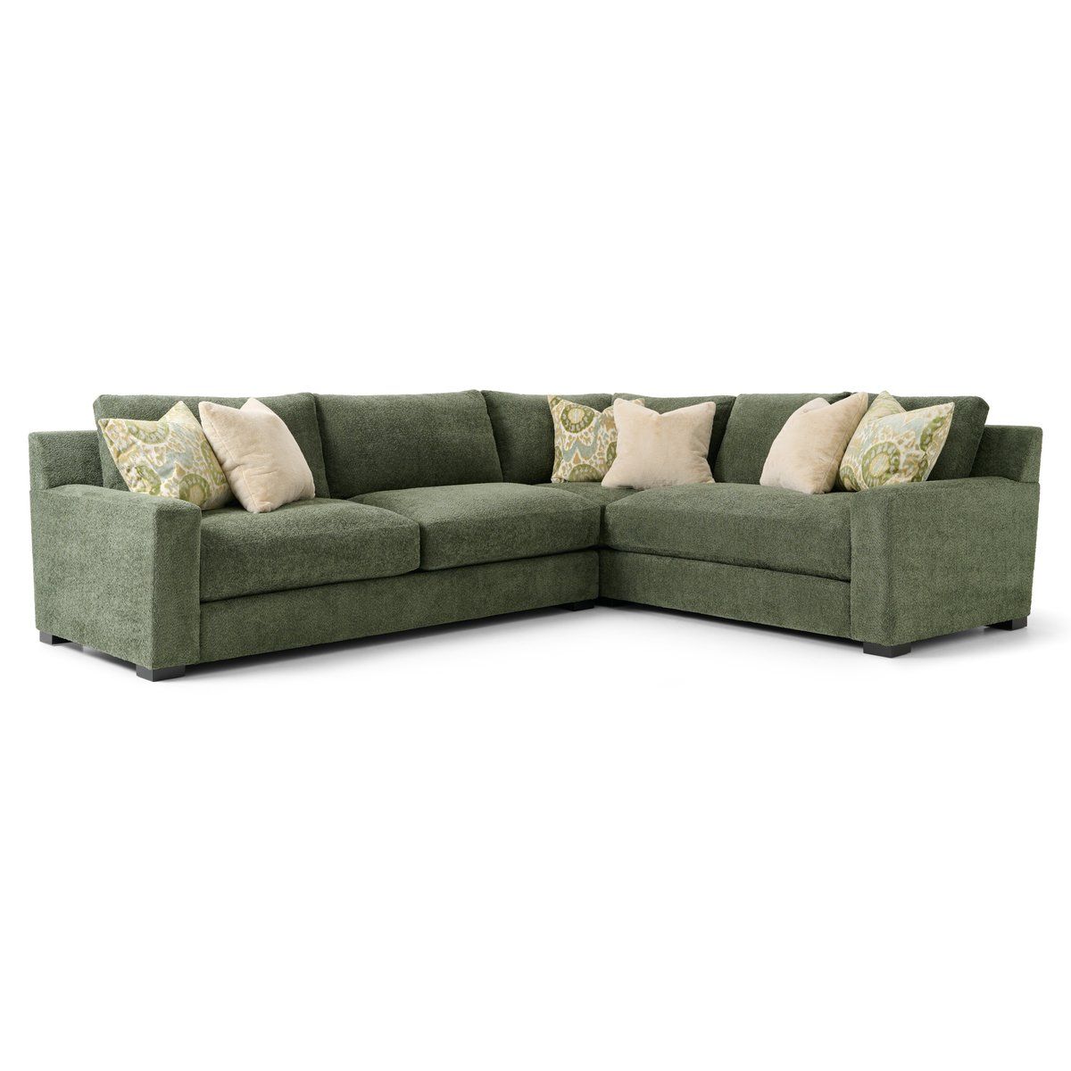 Cuddle Moss 2pc Sectional