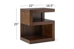 Picture of Modern Loft Brown S-Shape Nightstand