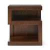 Picture of Modern Loft Brown S-Shape Nightstand