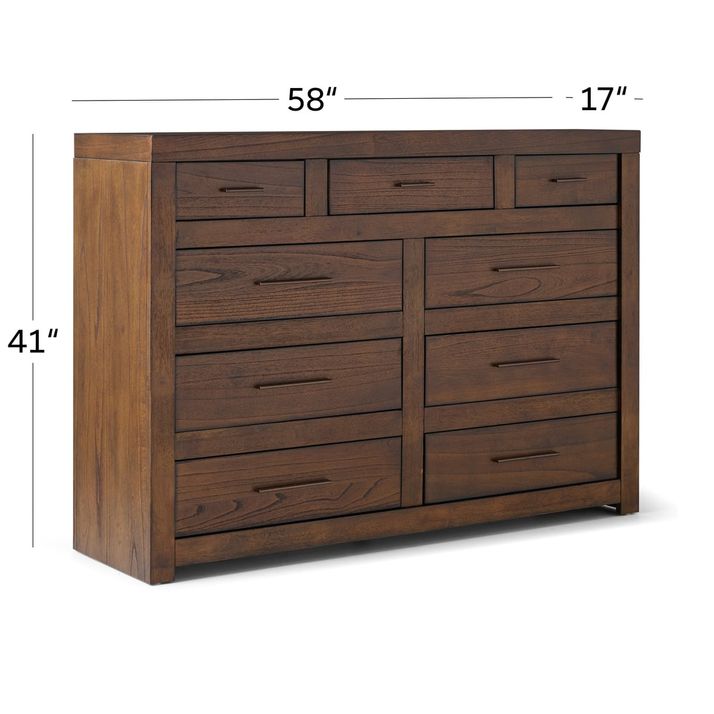 Modern Loft Brown Chesser | The Furniture Mart