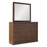 Picture of Modern Loft Brown Chesser and Mirror