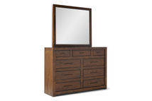 Picture of Modern Loft Brown Chesser and Mirror