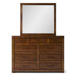 Picture of Modern Loft Brown Chesser and Mirror