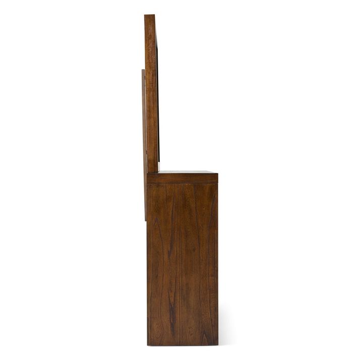 Picture of Modern Loft Brown Chesser and Mirror