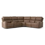 Picture of Cappuccino 6pc Power Sectional