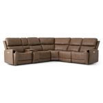 Picture of Cappuccino 6pc Power Sectional