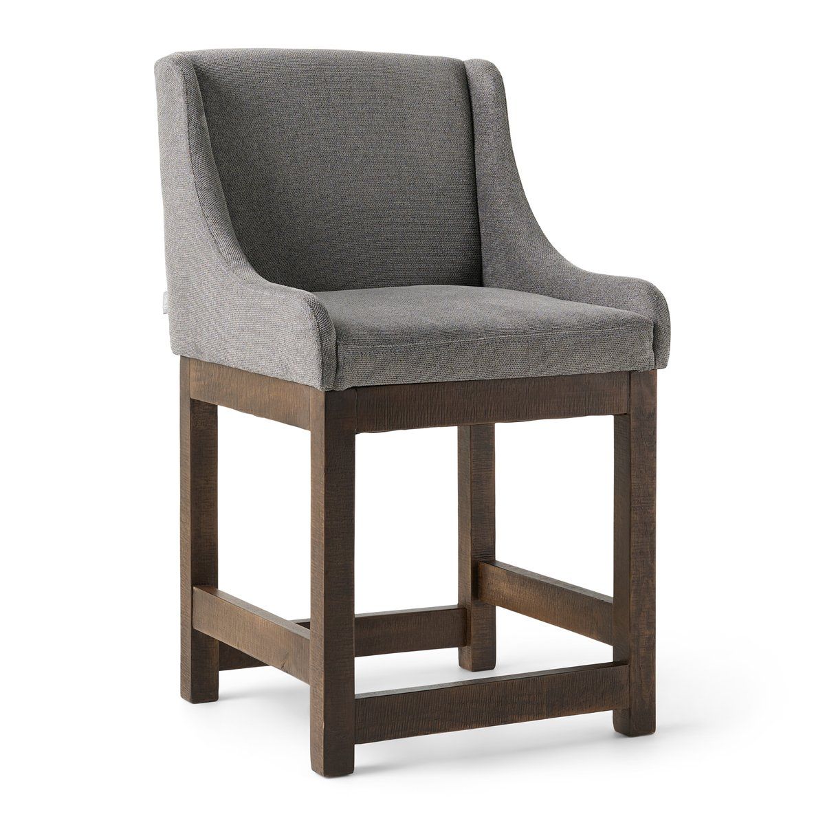 Ashen Linen Counter Stool