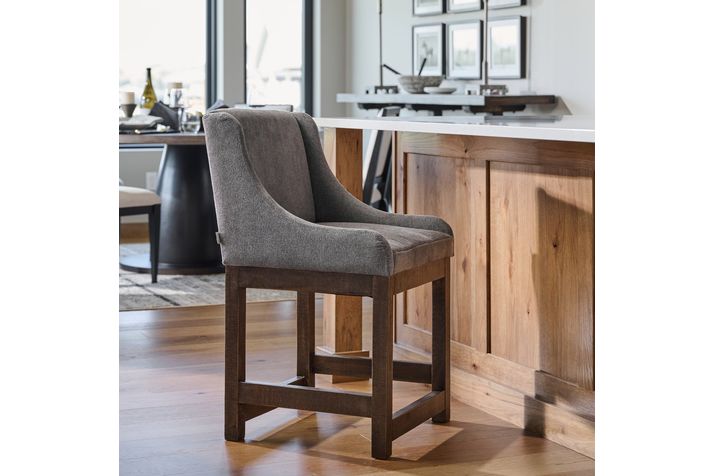 Picture of Ashen Linen Counter Stool