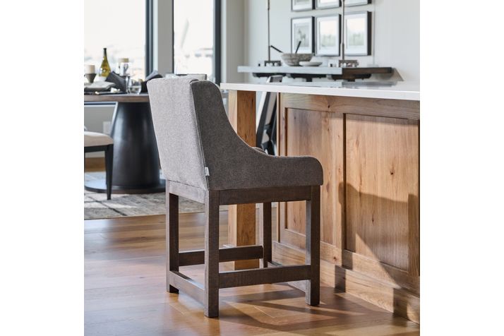 Picture of Ashen Linen Counter Stool