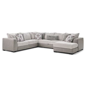 A picture of Attract Dove 3pc Sectional.
