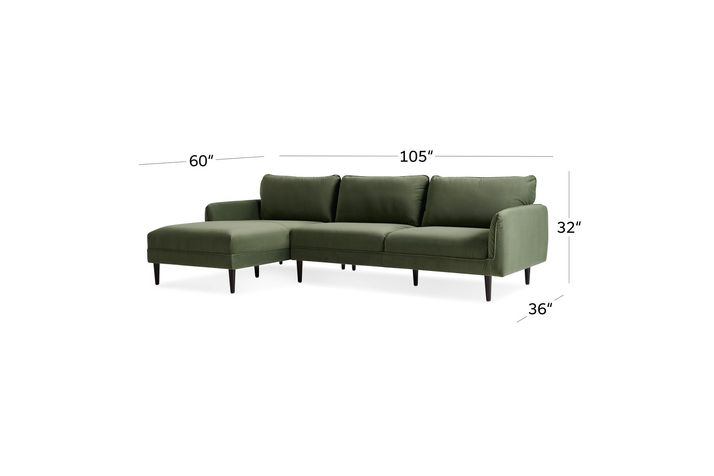 Picture of Soren Olive 2pc Sectional II