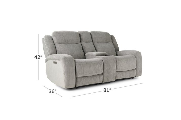 Picture of Lois Power Console Loveseat