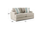 Picture of Balin Dove Loveseat