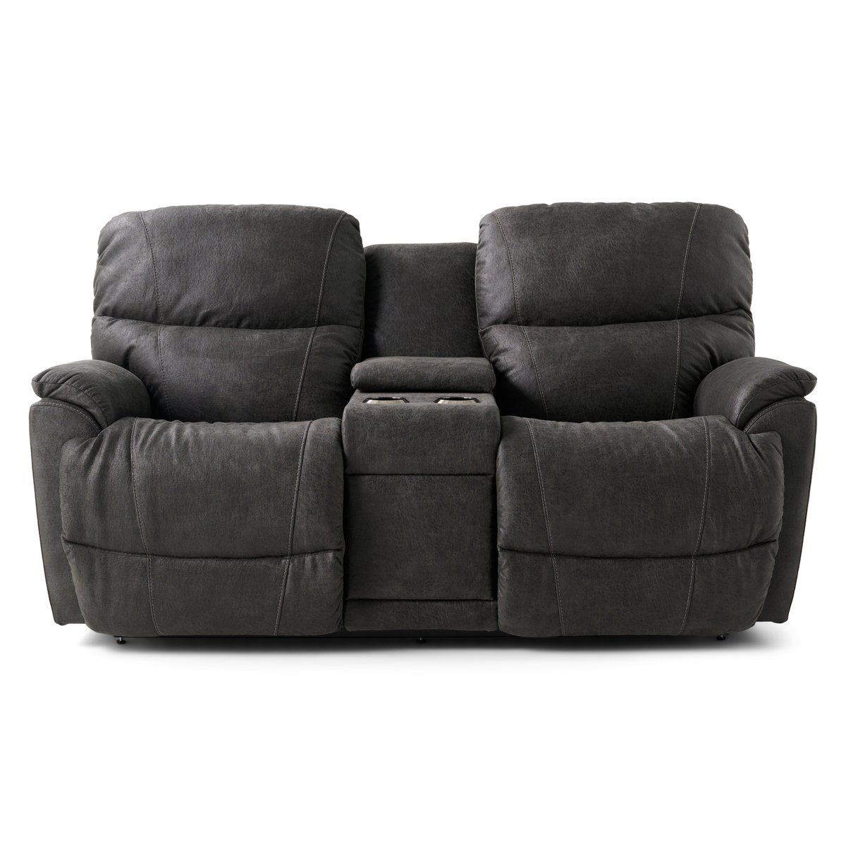 Trouper Reclining Console Loveseat