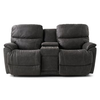 A picture of Trouper Reclining Console Loveseat.