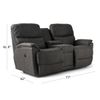 Picture of Trouper Reclining Console Loveseat