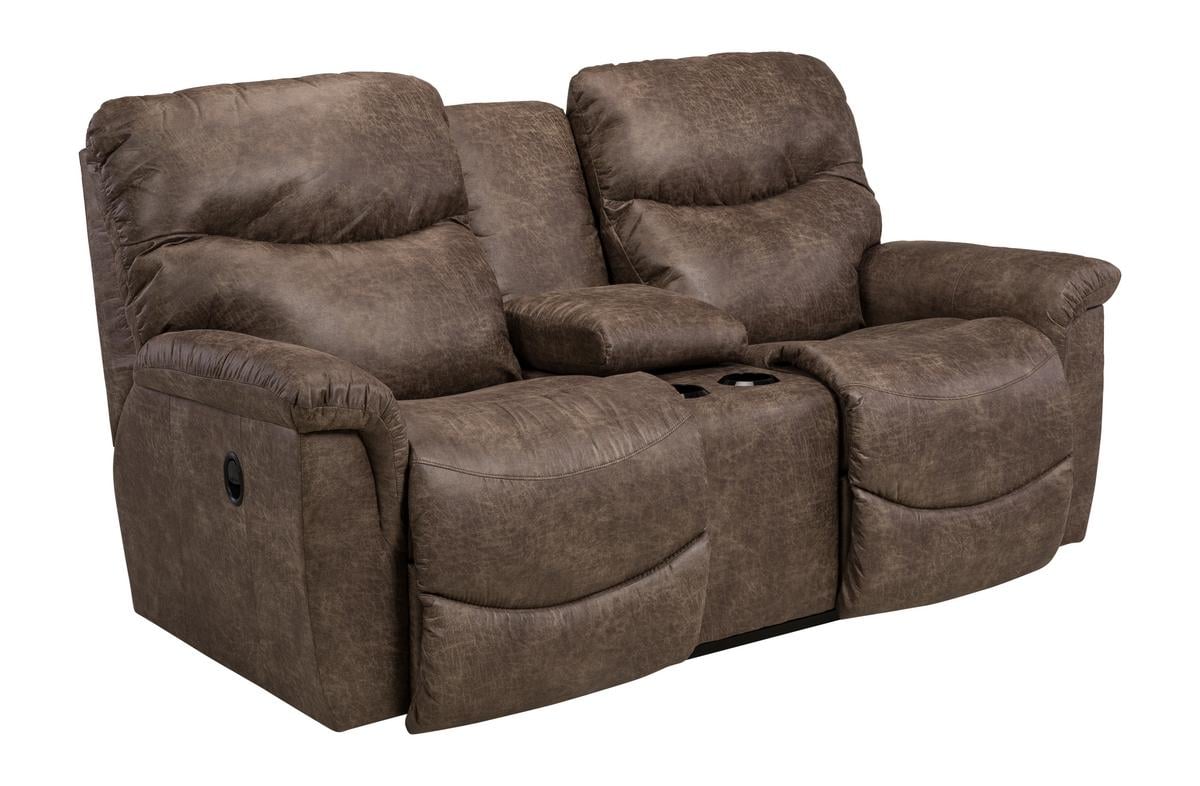 James Reclining Console Loveseat | The Furniture Mart