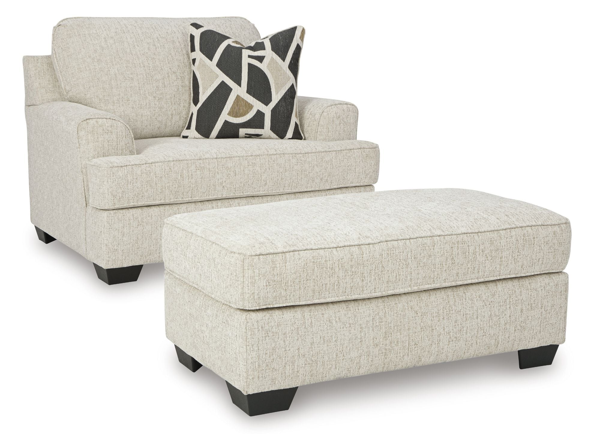 Heartcort Ottoman | The Furniture Mart