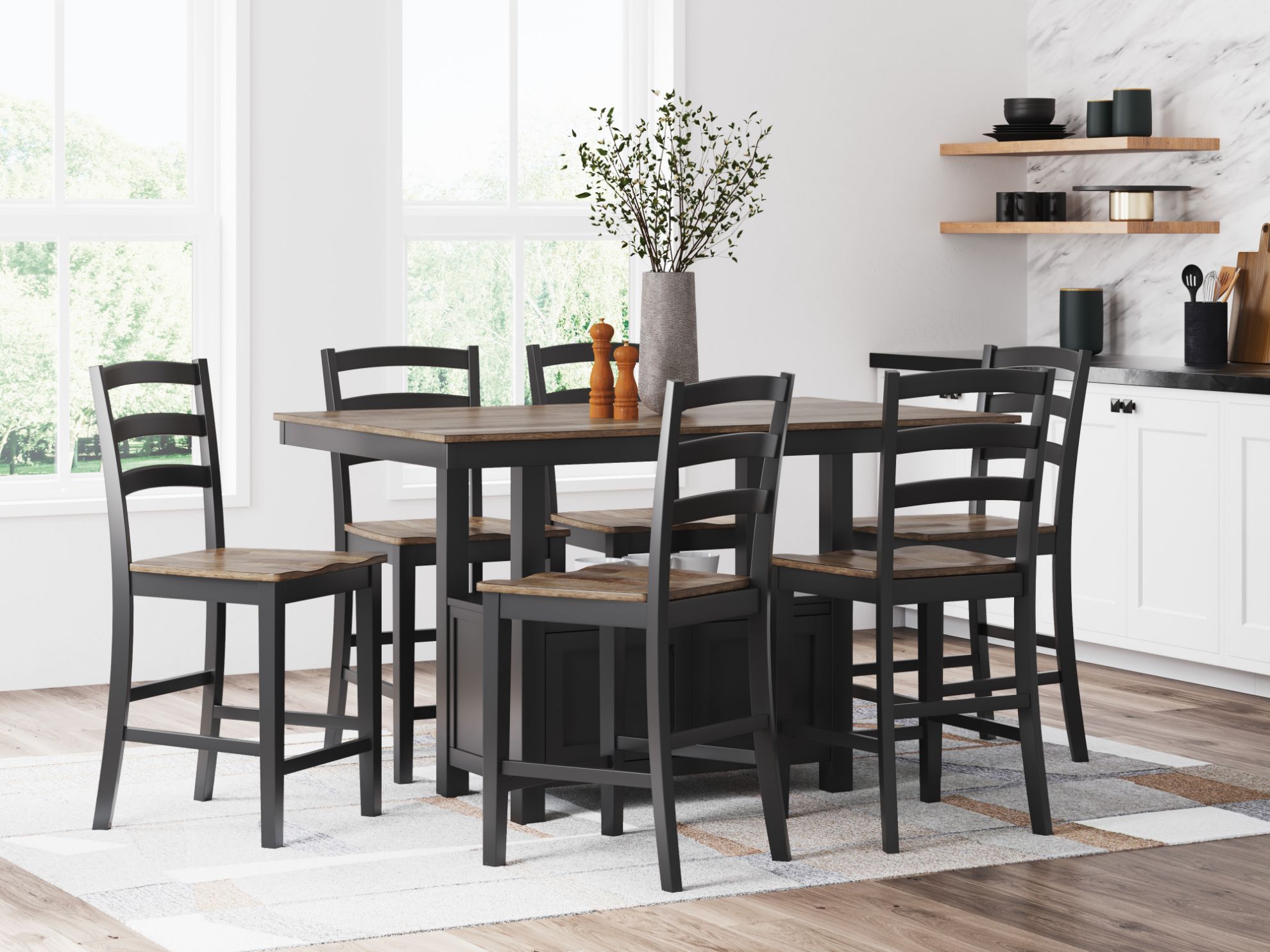 Wildenauer 7pc Counter Dining Set