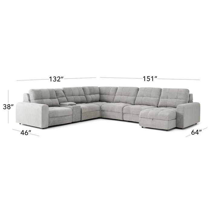 Picture of Lucie 7pc Power Sectional