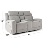 Picture of Ridge Power Console Loveseat