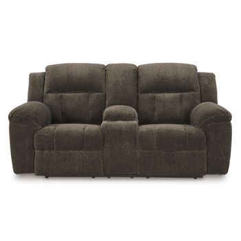 A picture of Frohn Reclining Console Loveseat.