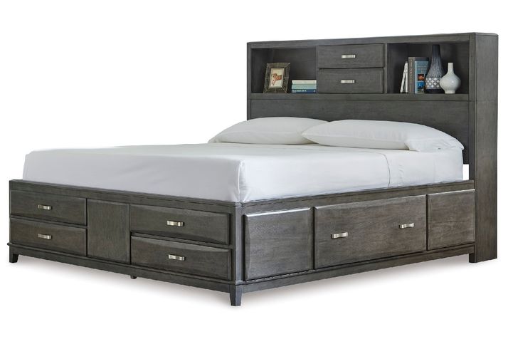 Picture of Caitbrook Queen Bookcase Headboard