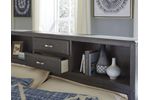 Picture of Caitbrook Queen Bookcase Headboard