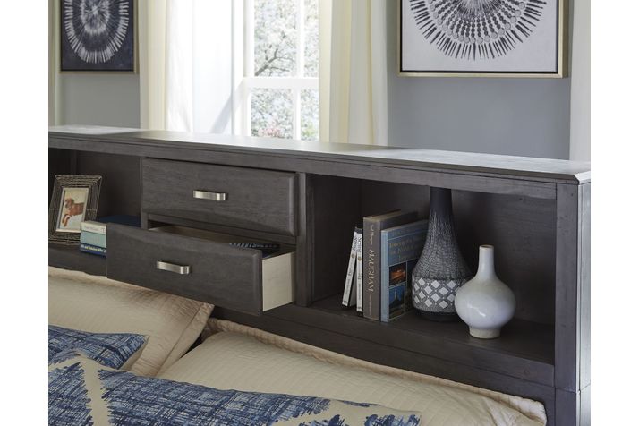 Picture of Caitbrook Queen Bookcase Headboard