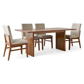 A picture of Isaac 5pc Trestle Dining Set.