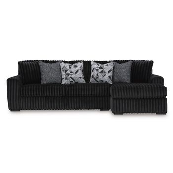 A picture of Midnight Madness 2pc Sofa Chaise.